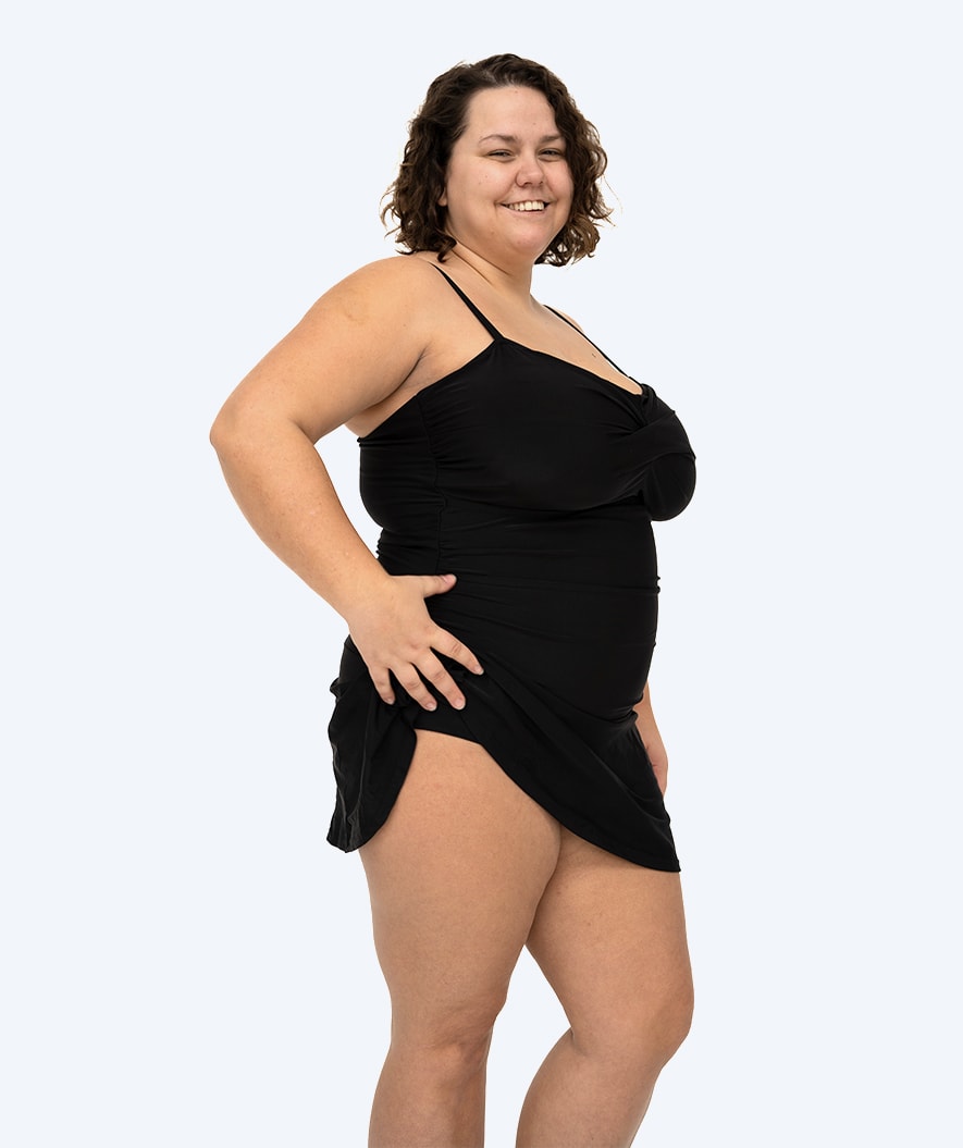 Watery uimapuku hameella naisille - Lana - Musta