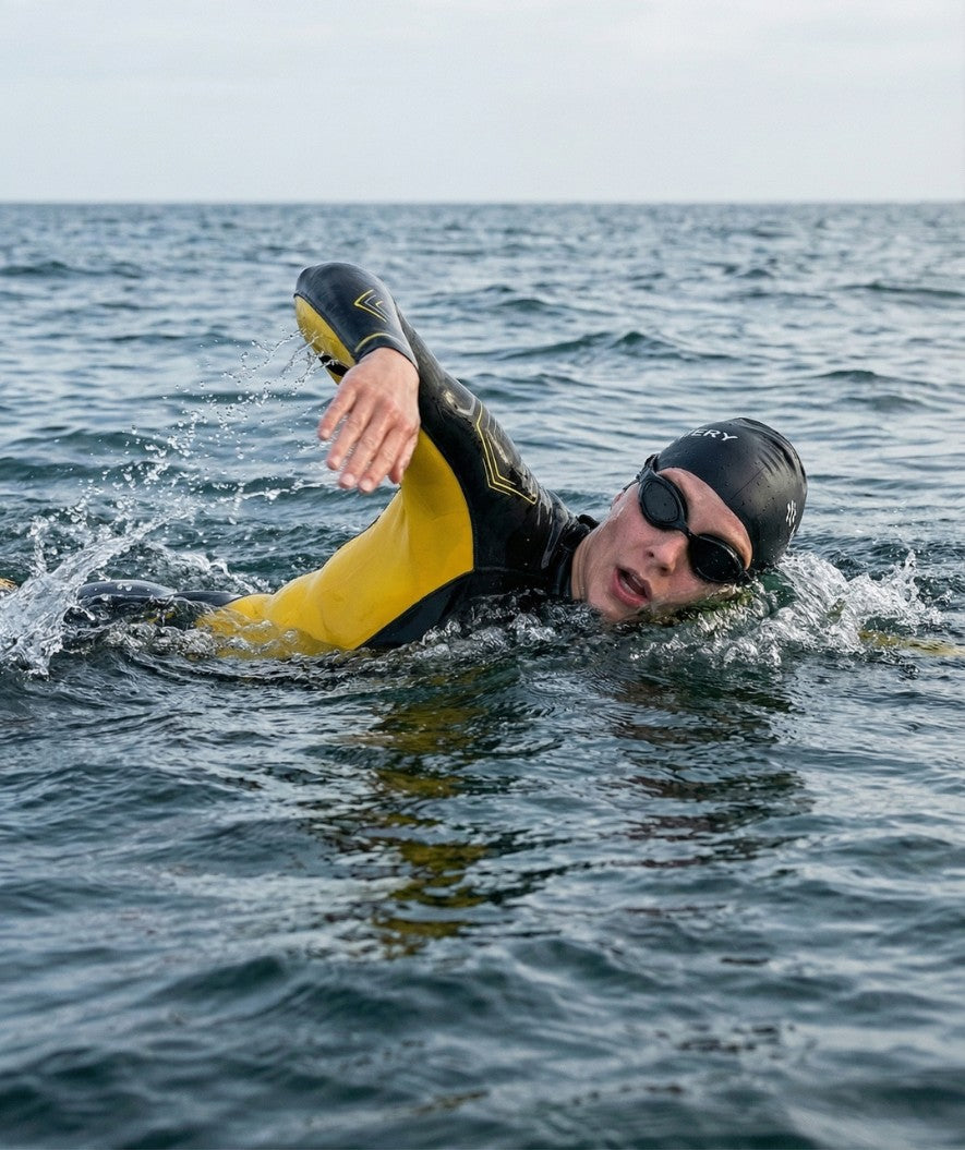 Watery märkäpuku naisille - Reptile Breast - Keltainen