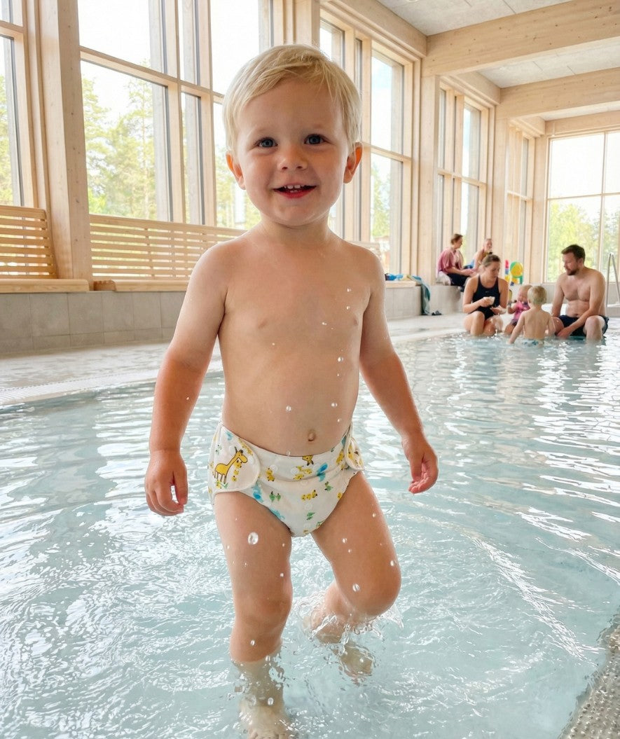 Watery uimavaippa - Ondine - Valkoinen painatuksella