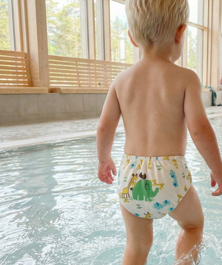 Watery uimavaippa - Ondine - Valkoinen painatuksella