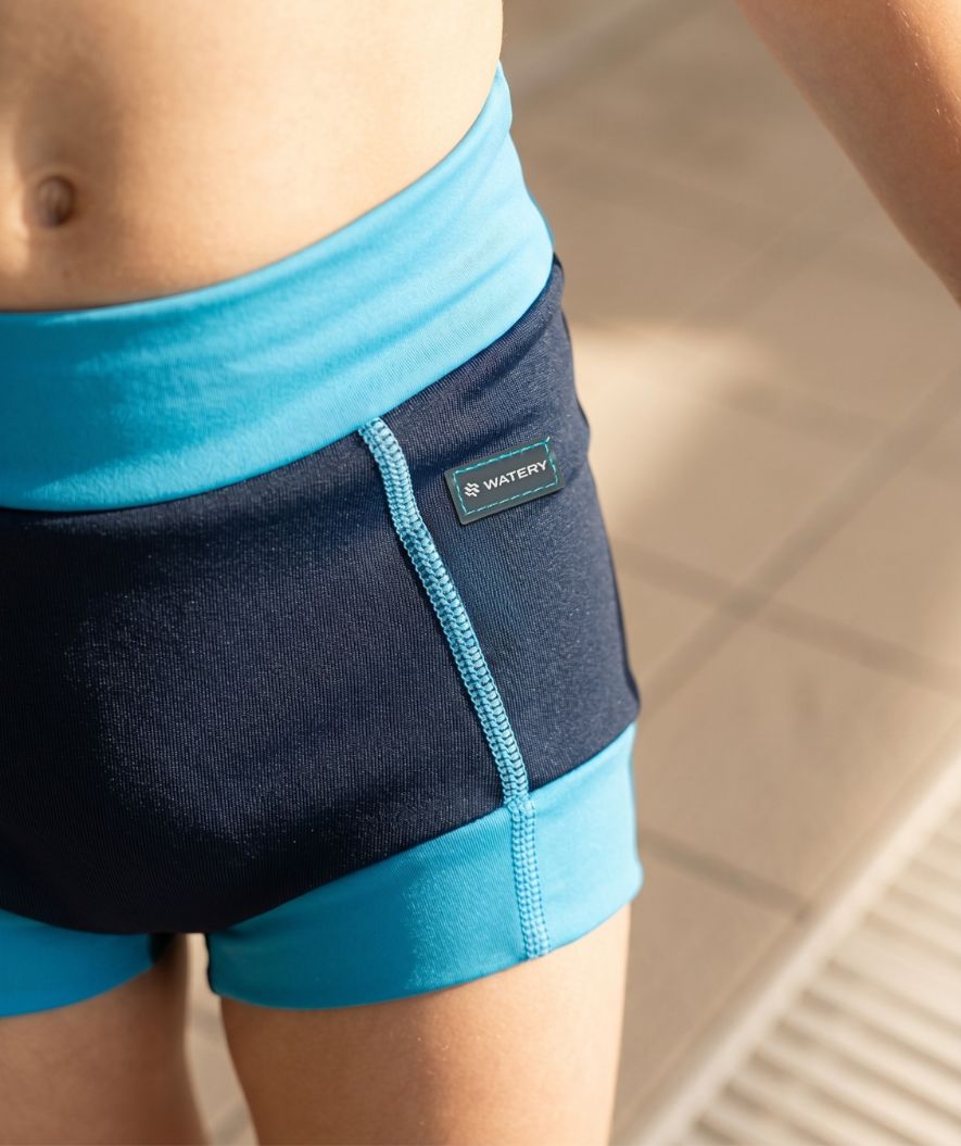 Watery uimavaipat lapsille - Neoprene Swim Nappy - Atlantic Blue