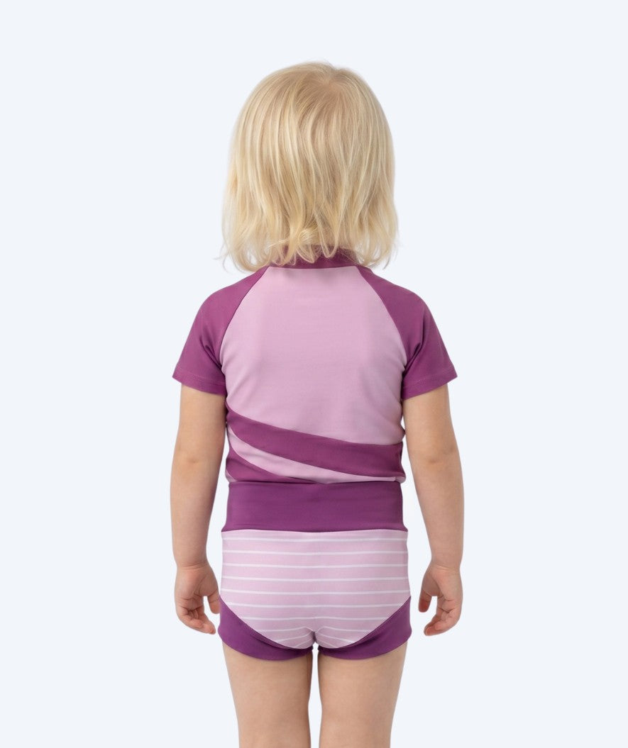 Watery uimavaipat lapsille - Neoprene Swim Nappy - Purple Stripes