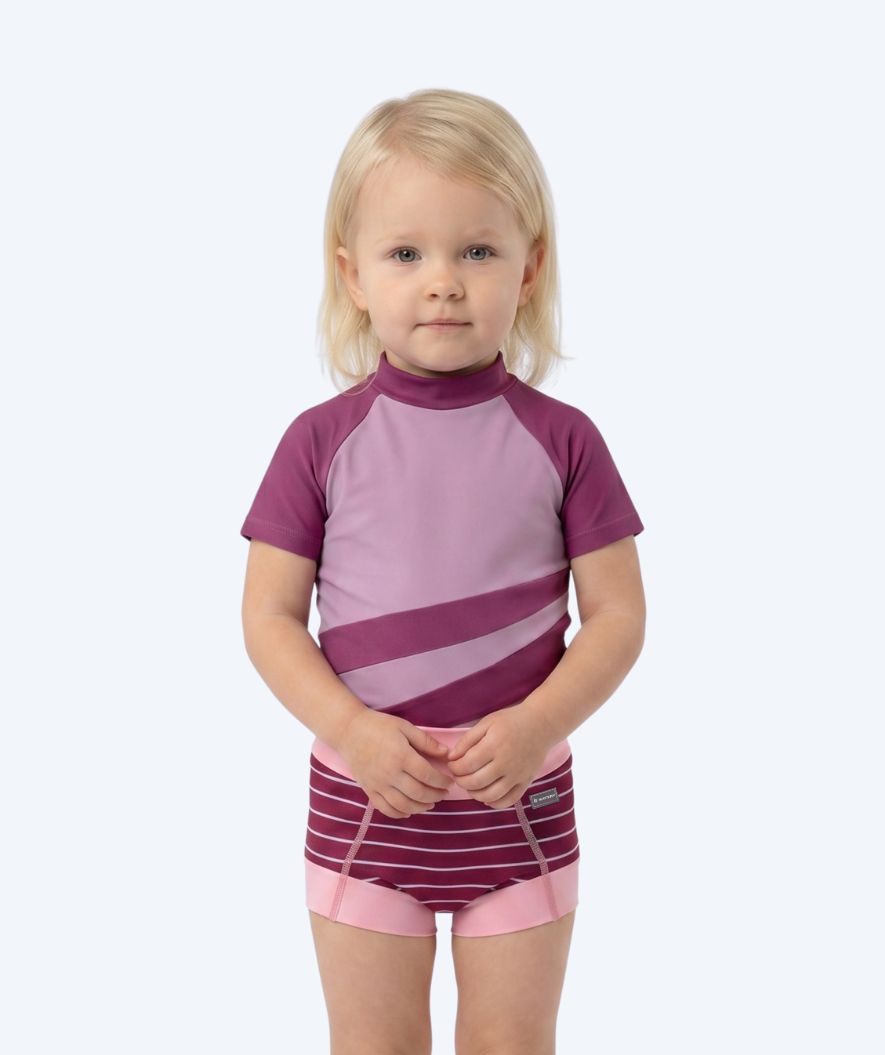 Watery uimavaipat lapsille - Neoprene Swim Nappy - Nordic Pinkki Stripes