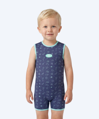 Watery märkäpuku lapsille - Baia Wrap - Atlantic Turquoise