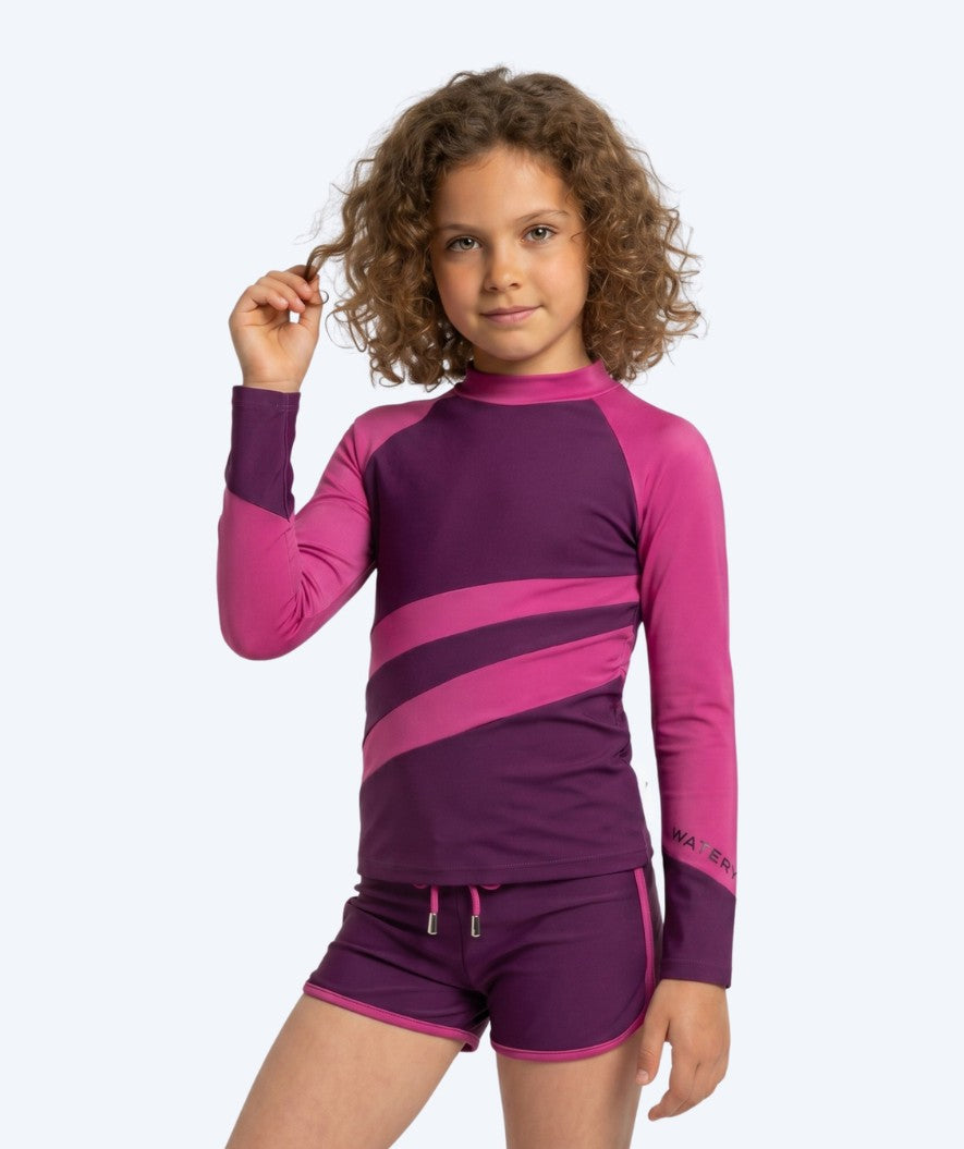 Watery UV-paidat lapsille - Manami Pitkähihainen Rashguard - Violetti