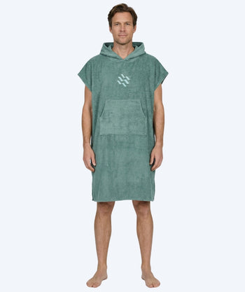 Watery kylpyponcho aikuisille - puuvilla - Forrest Green