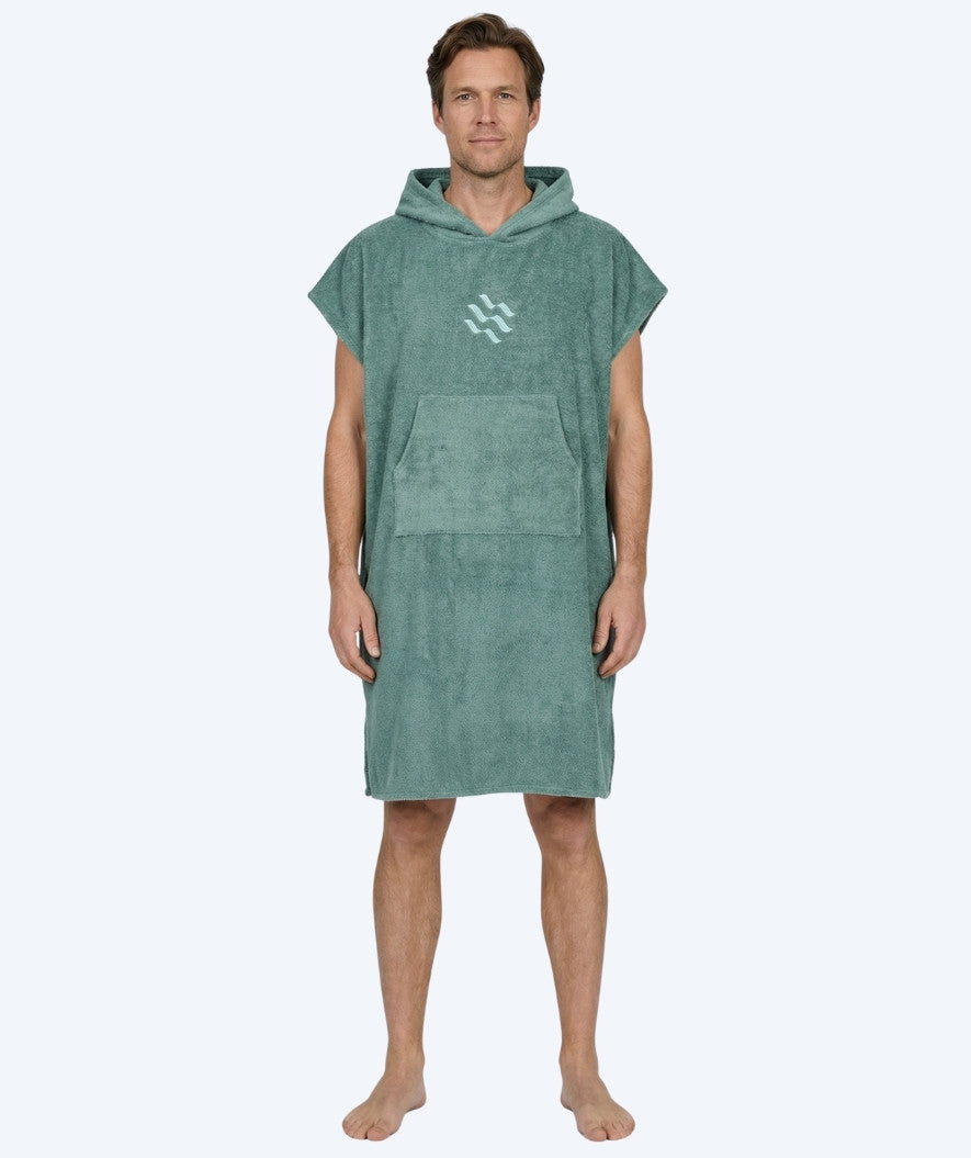Watery kylpyponcho aikuisille - puuvilla - Forrest Green