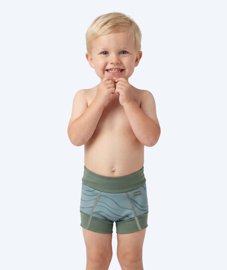 Watery uimavaipat lapsille - Neoprene Swim Nappy - Fjord Green