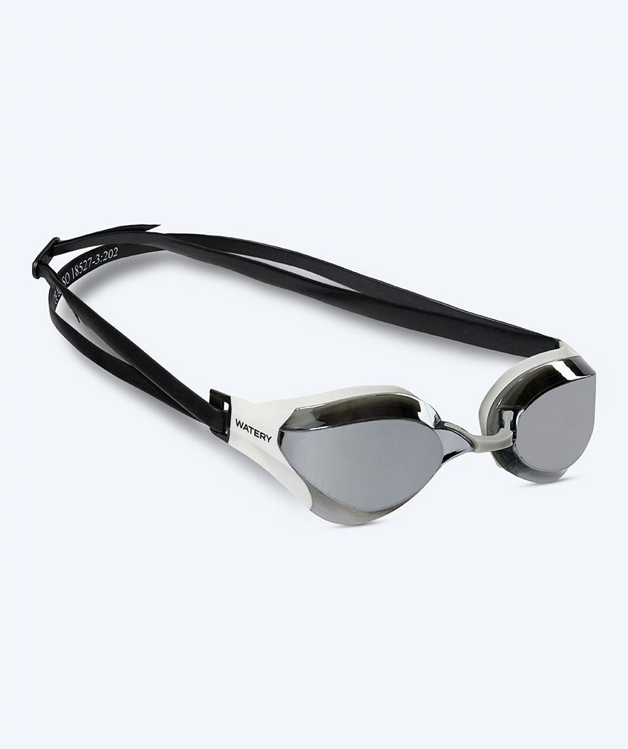 Watery Elite-uimalasit - Rattle Pro Mirror - Valkoinen/harmaa