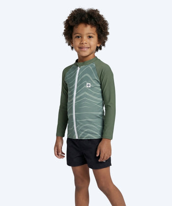 Watery UV-paidat lapsille - Fjord Pitkähihainen Rashguard - Vihreä