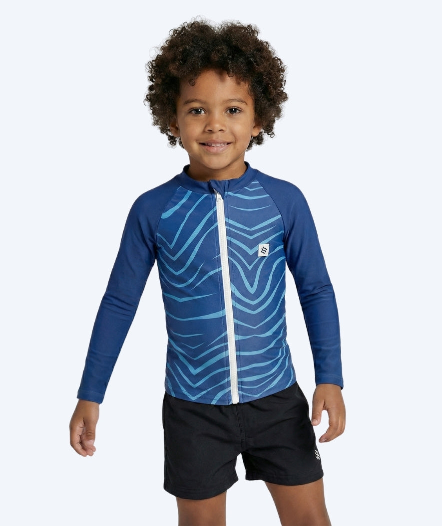 Watery UV-paidat lapsille - Fjord Pitkähihainen Rashguard - Tummansininen