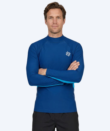 Watery UV-paidat miehille - Scylla Pitkähihainen Rashguard - Tummansininen/vaaleansininen