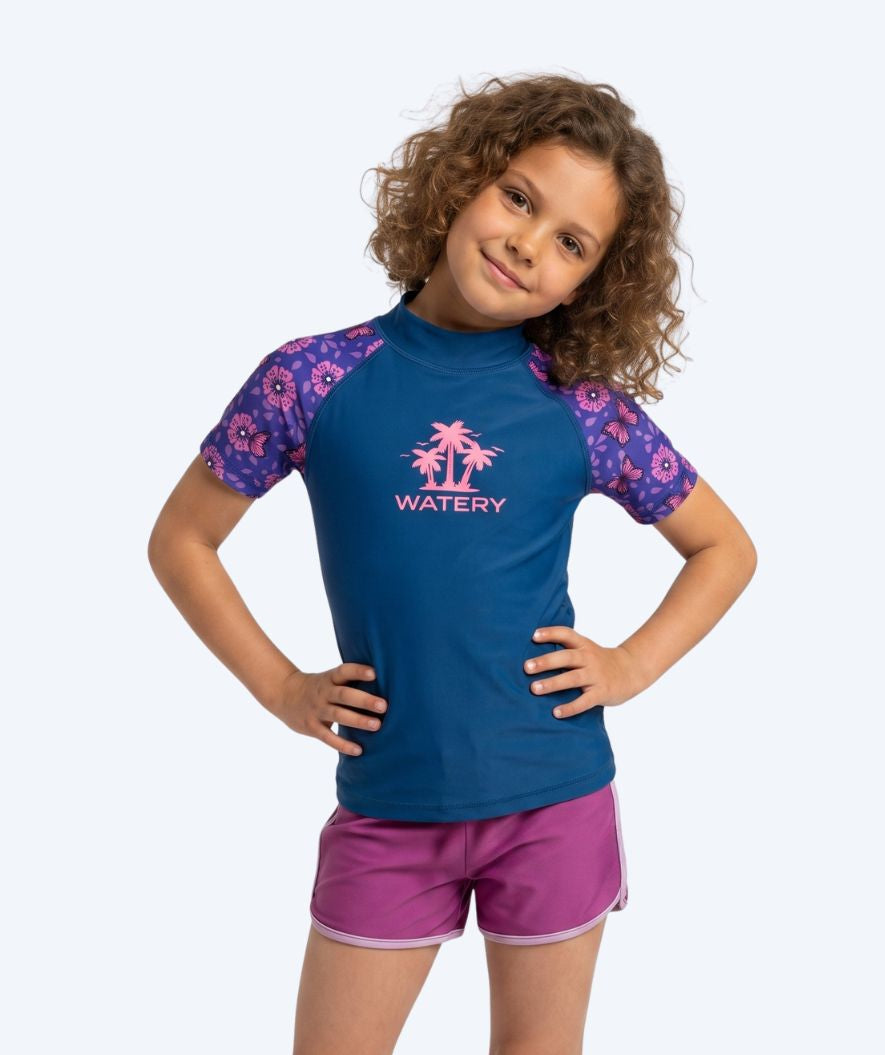 Watery UV-paidat lapsille - Osiris Lyhythihainen Rashguard - Violetti/tummansininen
