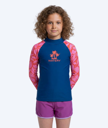 Watery UV-paidat lapsille - Osiris Pitkähihainen Rashguard - Pinkki/tummansininen