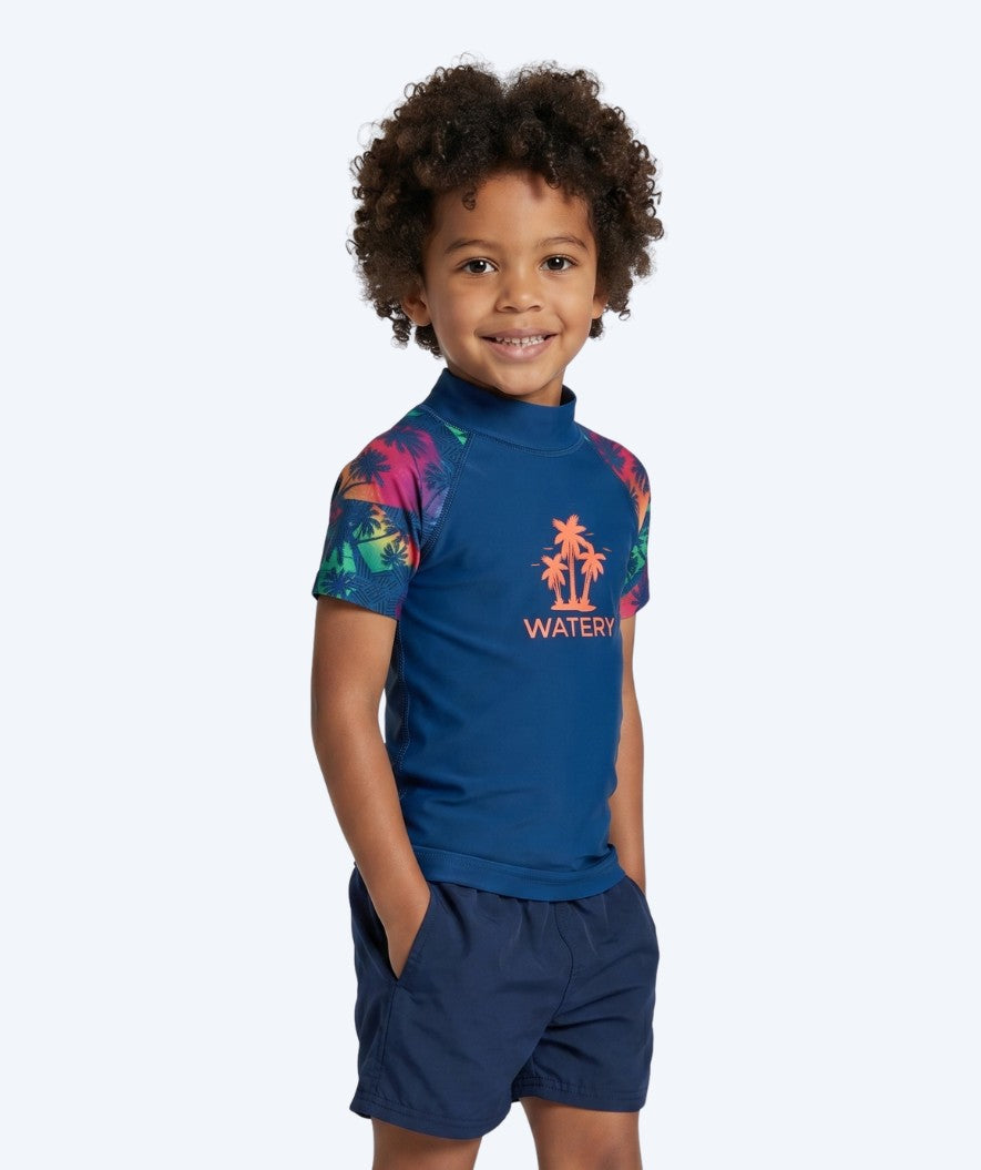 Watery UV-paidat lapsille - Katsu Lyhythihainen Rashguard - Monivärinen/tummansininen