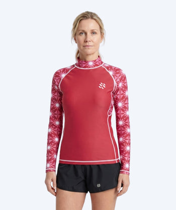 Watery UV-paidat naisille - Aiko Pitkähihainen Rashguard - Pinkki/tummanpunainen