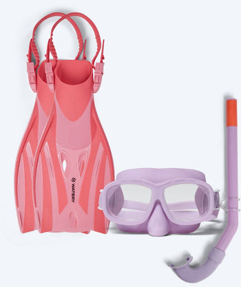 Watery snorkkelisetti lapsille (4-10) - Shack/Wyre - Violetti/Pinkki