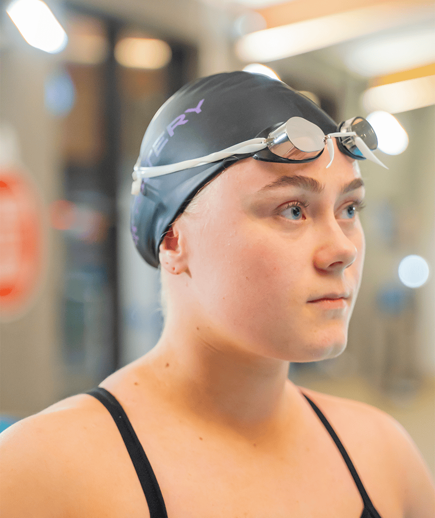 Watery uimalasit - Proflex Swedish Mirror - Musta/hopea