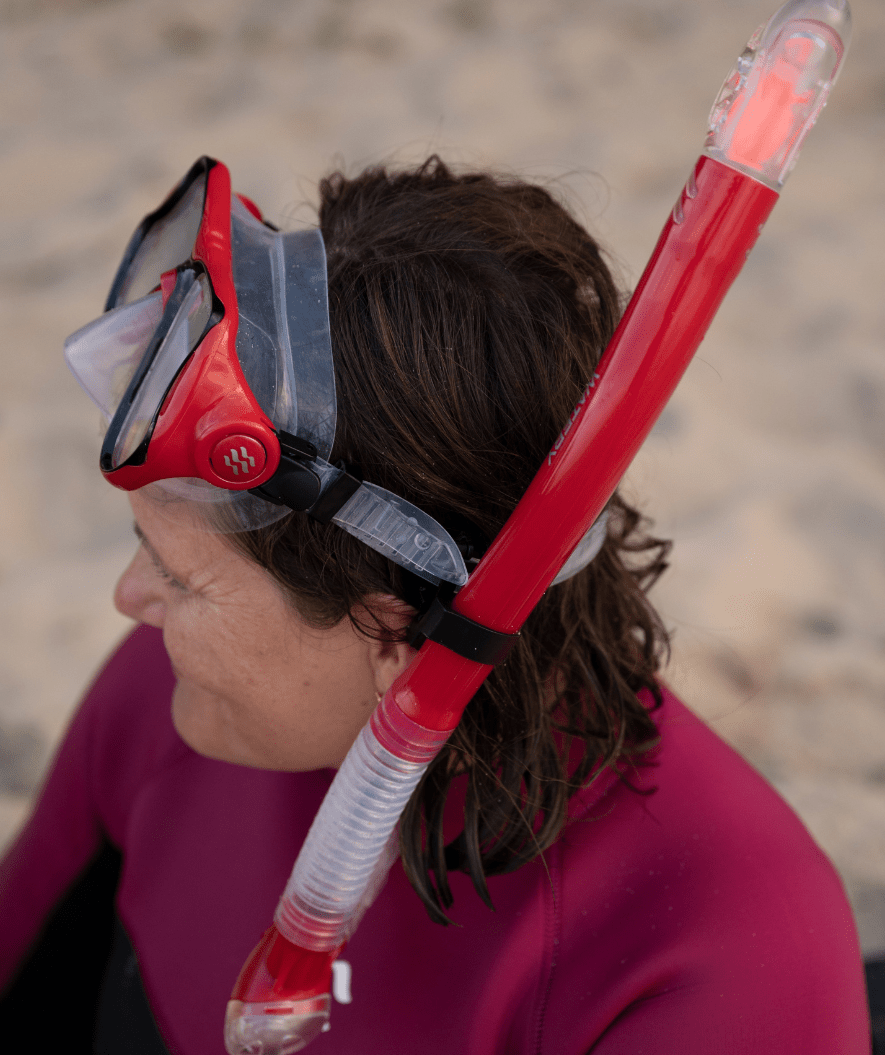 Watery Combo snorkkelisetti aikuisille - Hudson Full-dry - Sininen