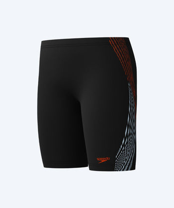 Speedo pitkät uimahousut pojille - Plastisol Placement - Musta/punainen