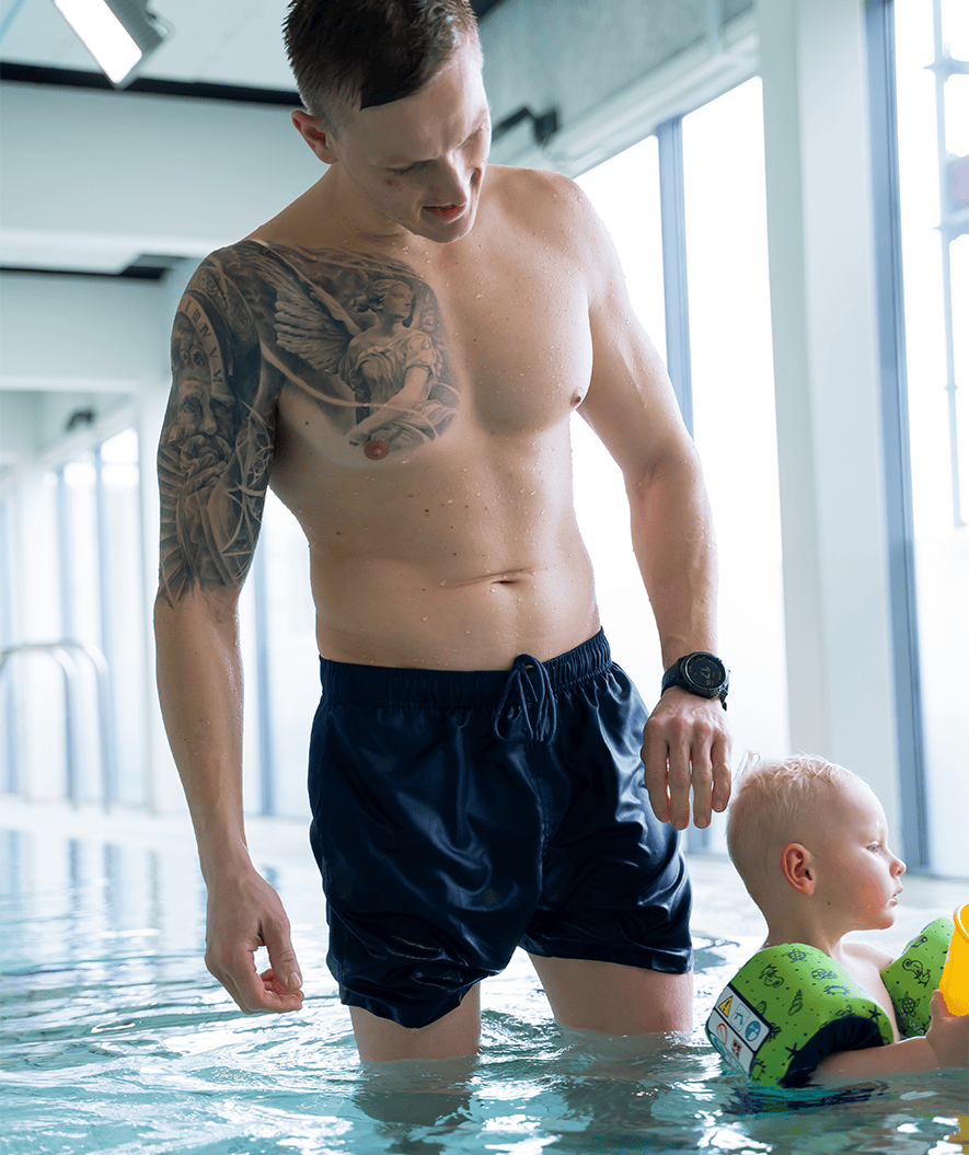 Watery uimashortsit miehille - Waverly - Tummansininen