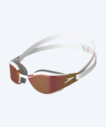 Speedo Elite-uimalasit - Fastskin Hyper Elite Mirror - Kulta/valkoinen