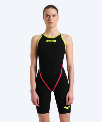 Arena kilpailu-uimapuku naisille - Carbon Core FX - Musta/keltainen