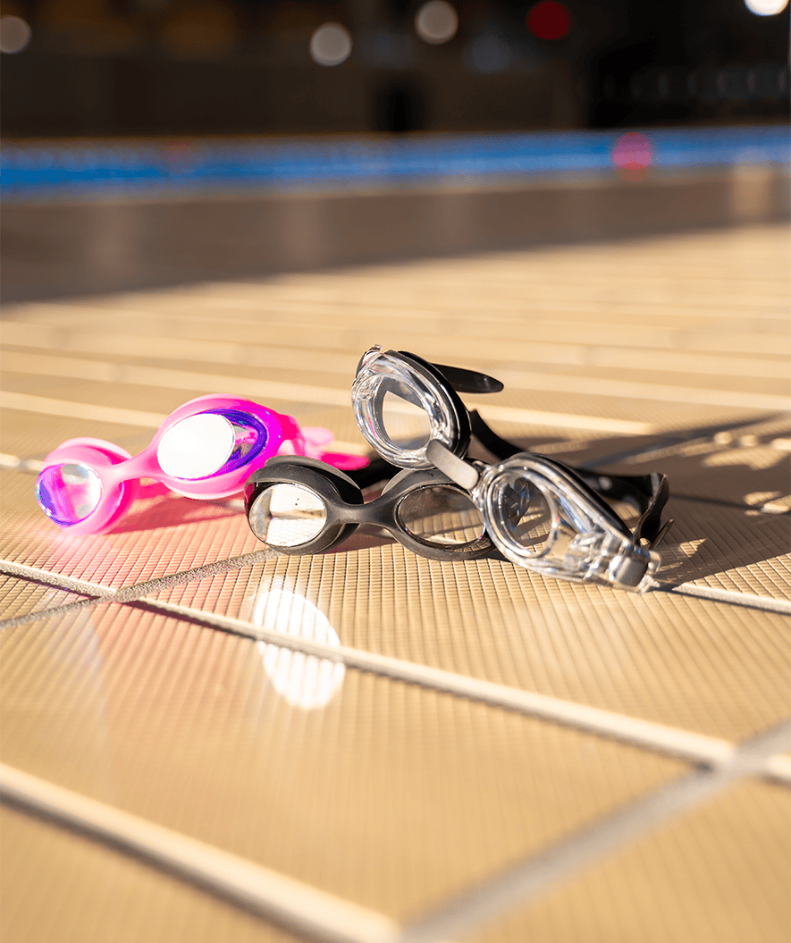 Watery likinäkö uimalasit vahvuuksilla lapsille - (-1.5) - (-7.0) - Baffin - Musta