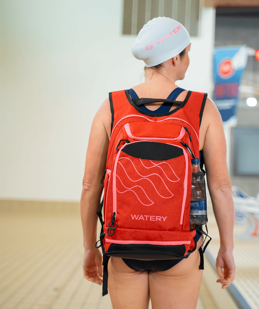 Watery uimakassi - Viper Elite 45L - Tummansininen/valkoinen