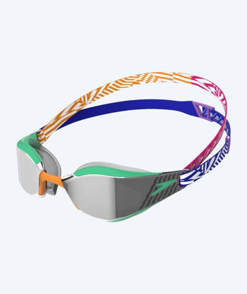 Speedo Elite-uimalasit - Fastskin Hyper Elite Mirror - Vihreä/Oranssi