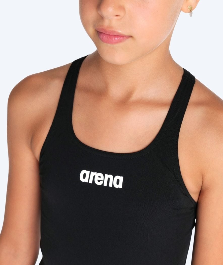 Arena uimapuku tytöille - Team Swim Pro Solid - Musta