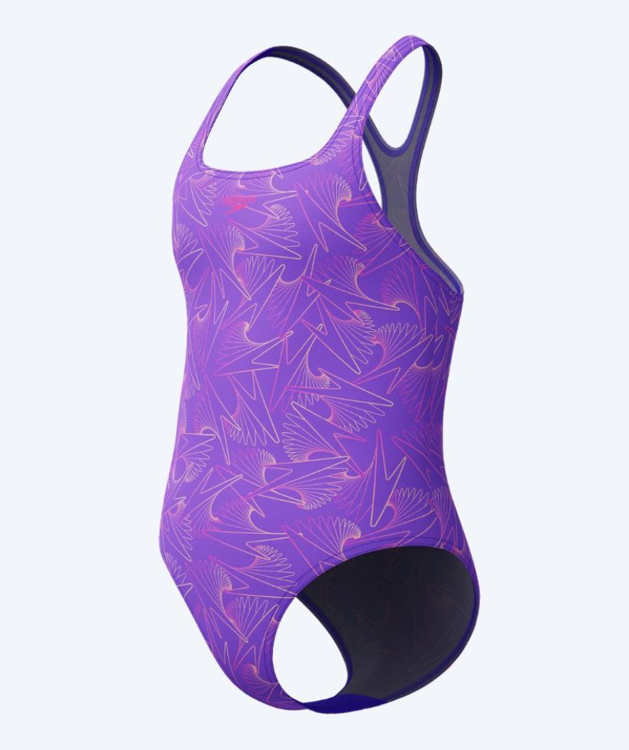 Speedo uimapuku tytöille - Hyperboom Allover Medalist - Violetti