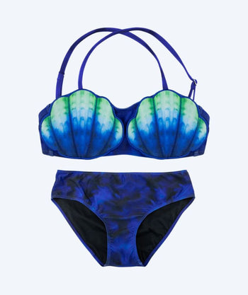 Fin Fun merenneitobikini lapsille - Royal Shell - Laguna Blue