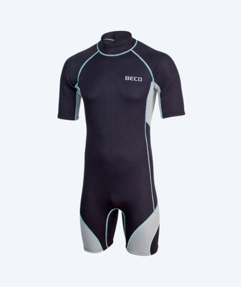 Beco neopreenimärkäpuku miehille - Neoprene Shorty - Musta/harmaa