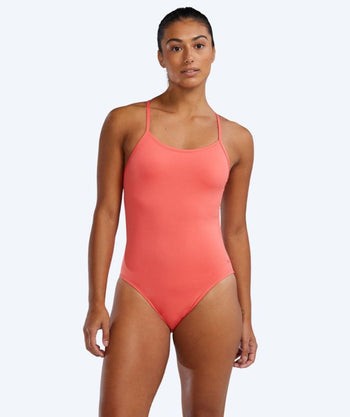 TYR uimapuku naisille - Durafast Solid Cutoutfit - Vaaleanpunainen