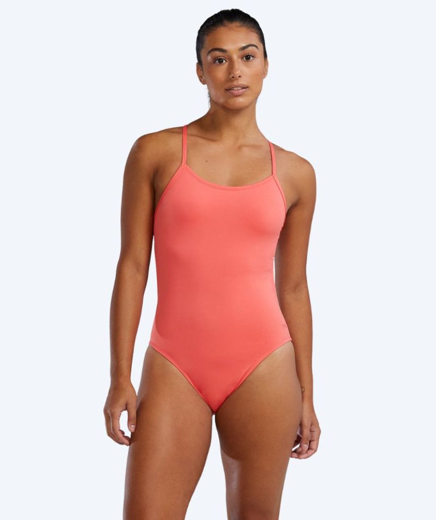 TYR uimapuku naisille - Durafast Solid Cutoutfit - Vaaleanpunainen