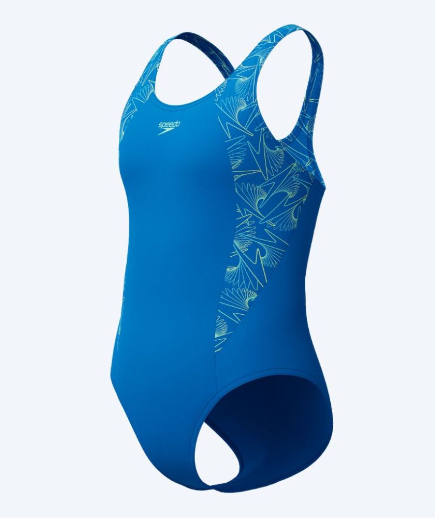 Speedo uimapuku tytöille - Hyperboom Splice Muscleback - Vaaleansininen
