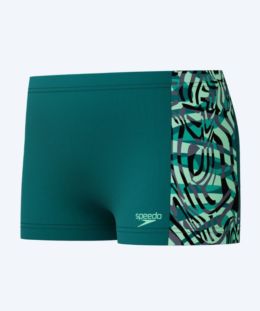 Speedo aquashorts pojille - Digitaalinen paneeli - Vihreä/musta