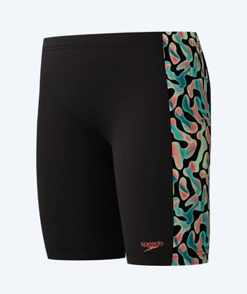 Speedo pitkät uimahousut pojille - Digital Panel - musta/vihreä