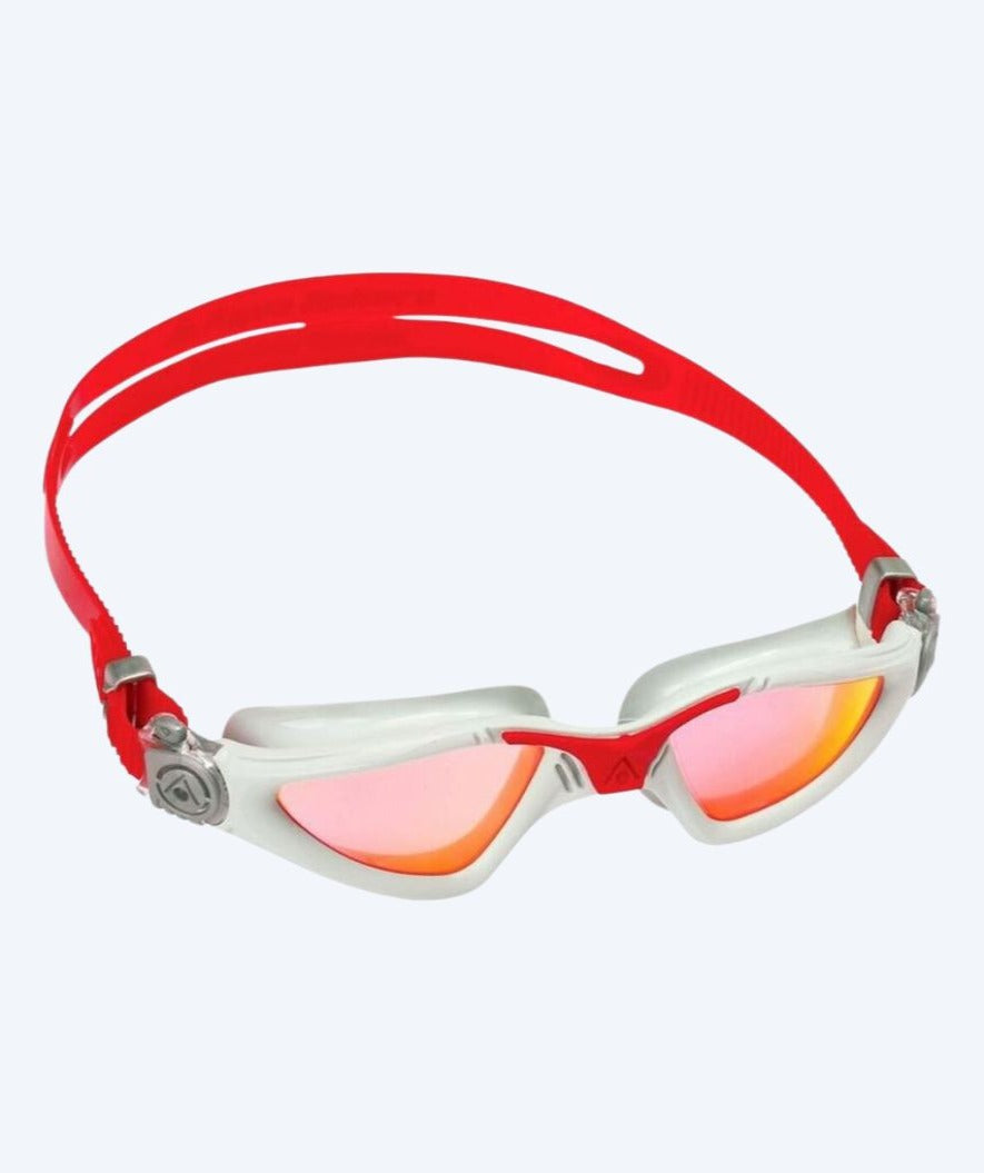 Aquasphere sukelluslasit kuntoiluun - Kayenne Titanium - Punainen/harmaa