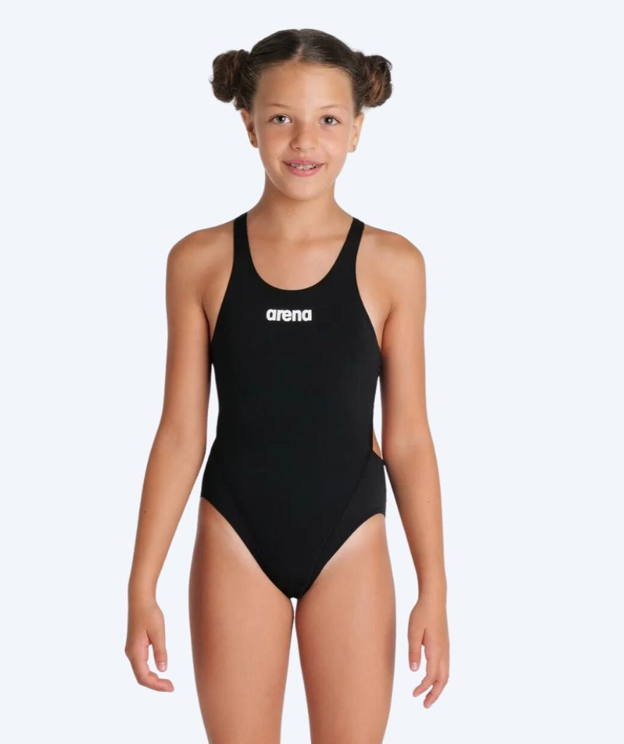 Arena uimapuku tytöille - Team Swim Tech Solid - Musta