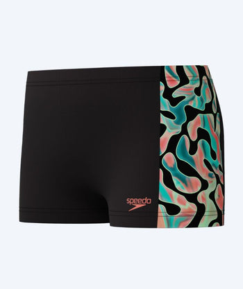 Speedo aquashorts pojille - Digital Panel - Musta/vihreä