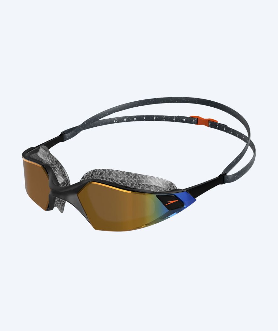Speedo uimalasit avovesiuintiin - AquaPulse Pro - Musta/kulta (Mirror linssi)