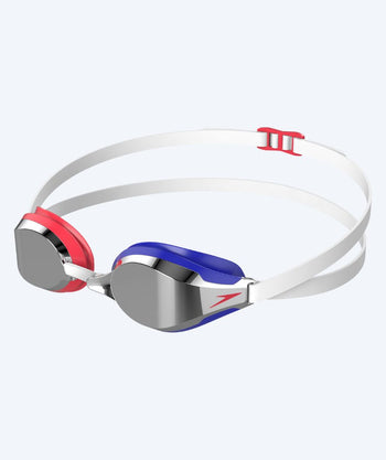 Speedo Elite-uimalasit - Fastskin Speedsocket 2 Mirror - Sininen/punainen