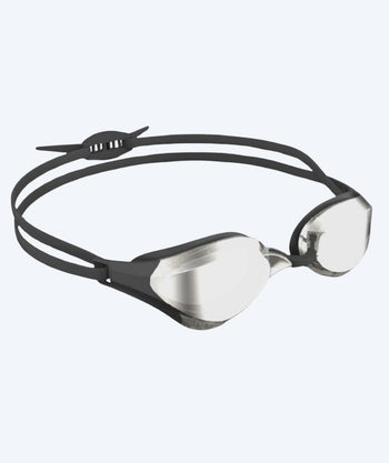 Watery Elite-uimalasit - Rattle Pro Mirror - Musta/hopea