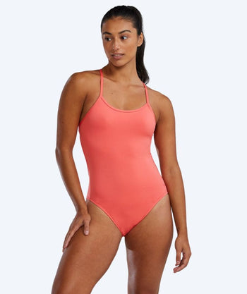 TYR uimapuku naisille - Durafast Elite Solid Tieback - Vaaleanpunainen