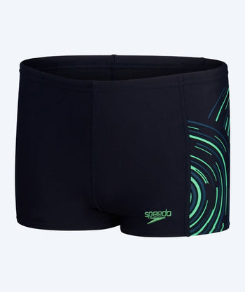 Speedo uimabokserit pojille - Plastisol Placement - Musta/Vihreä