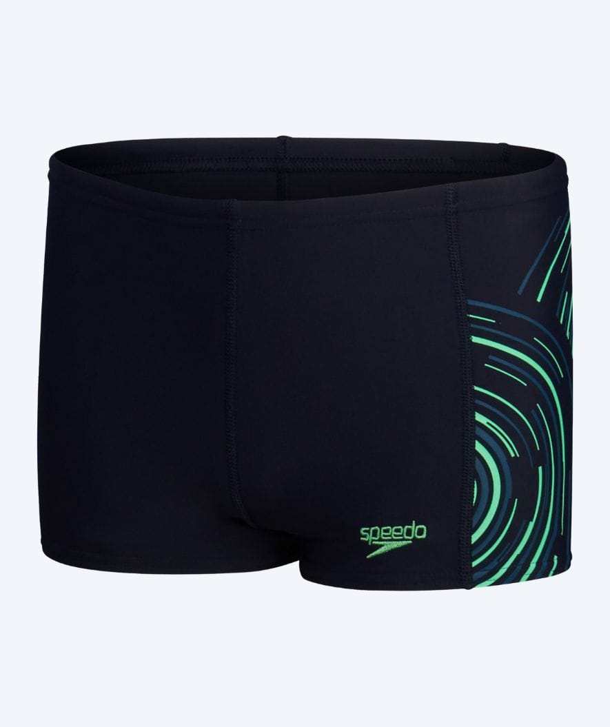 Speedo uimabokserit pojille - Plastisol Placement - Musta/Vihreä