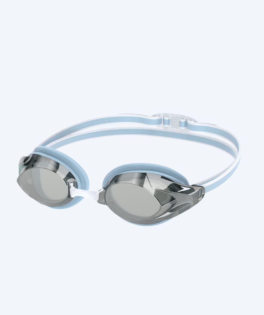 Speedo Elite-uimalasit naisille - Vanquisher 3.0 Mirrored - Vaaleansininen/hopea