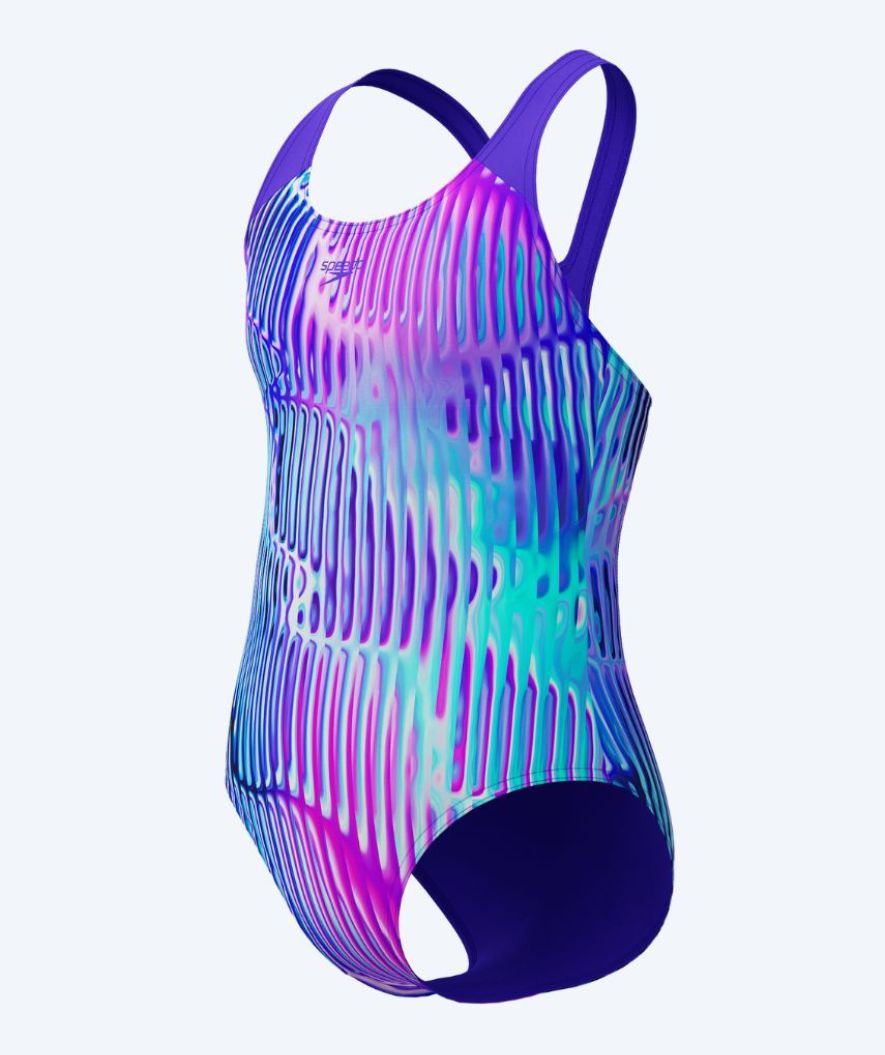 Speedo uimapuku tytöille - Allover Digital Splashback - Violetti/vaaleansininen